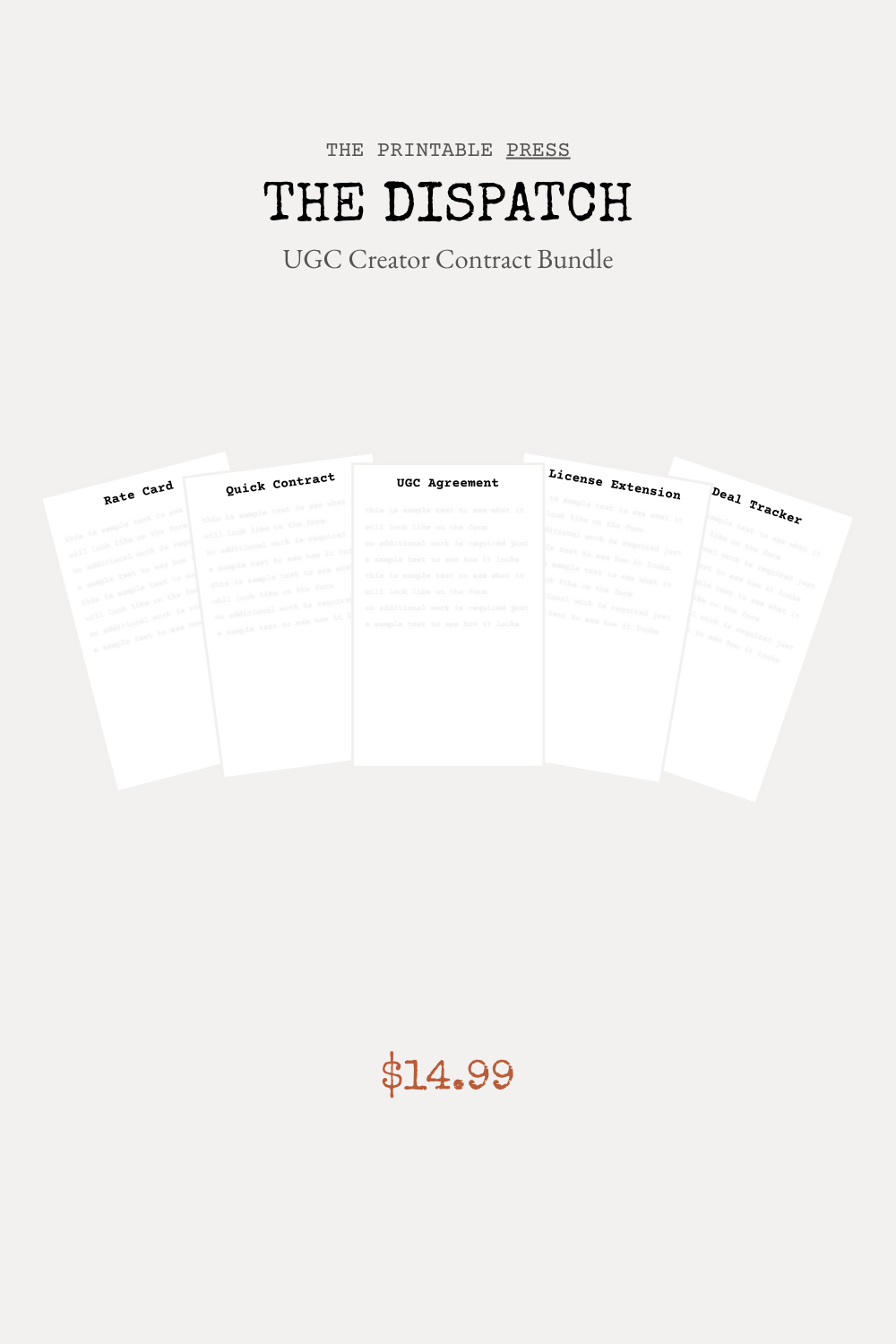The Dispatch - UGC Creator Contract Bundle